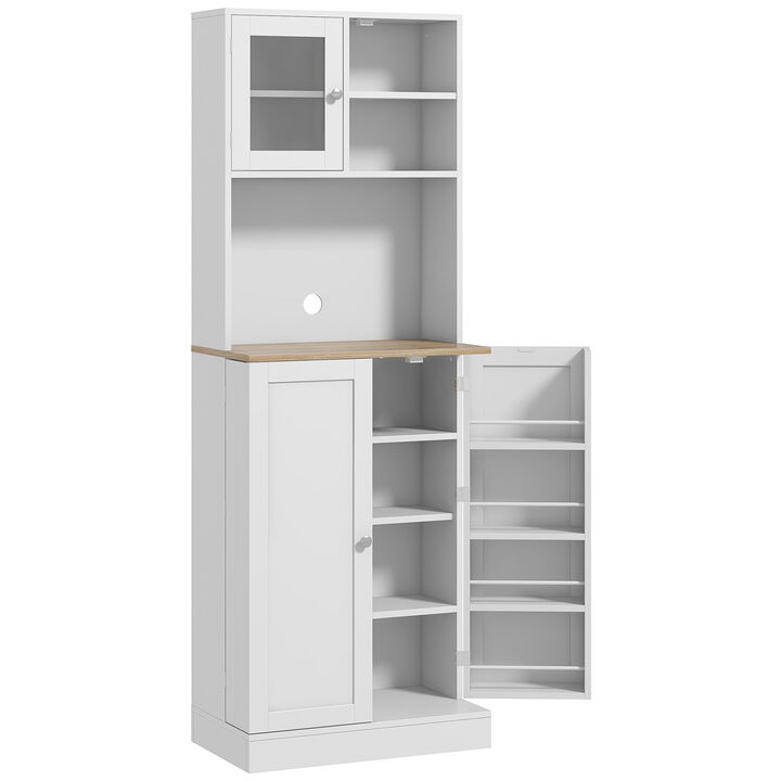 Hivvago Kitchen Storage Cabinet with Microwave Space