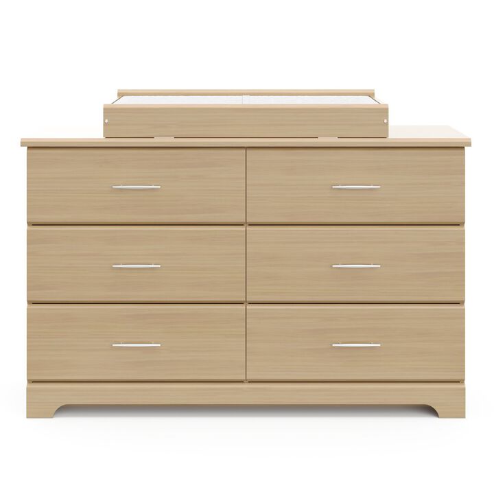Storkcraft Brookside 6 Drawer Double Dresser (Driftwood)