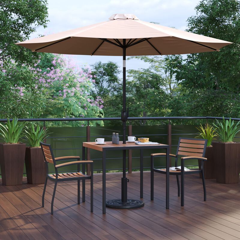 Table-2 Chairs-Umbrella & Base image number 1