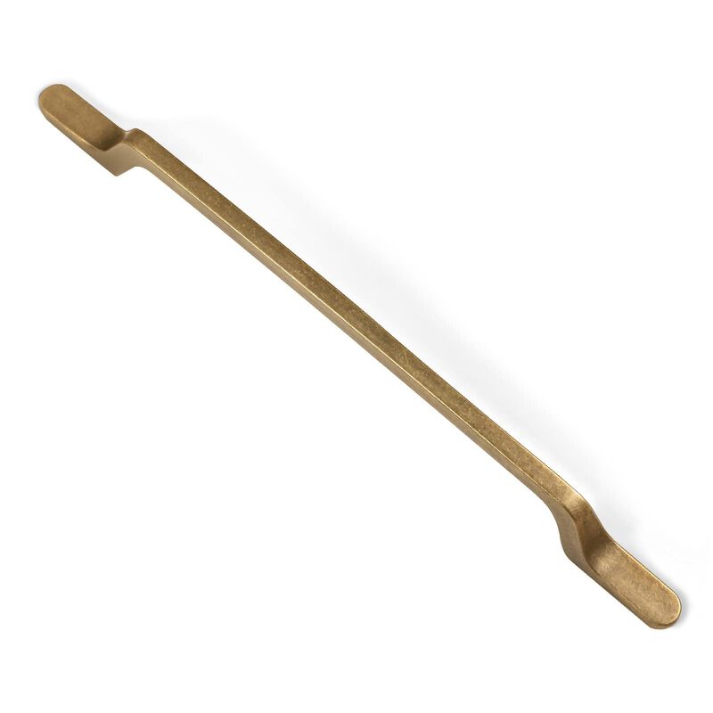 goo-Ki 6 Pack 76 Hole center Kitchen cabinet Hardware Antique Brass Drawer Pulls - Retro Brass Bar Handle for Dresser cupboard,