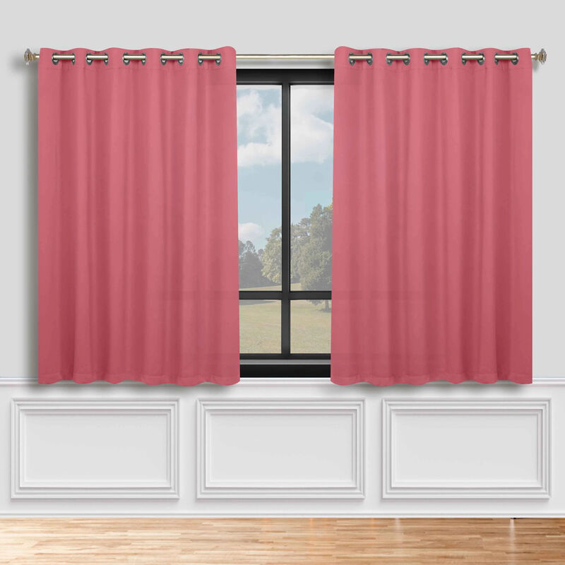 Room Darkening Window Curtain Panels Set of 2 Modern Style image number 1