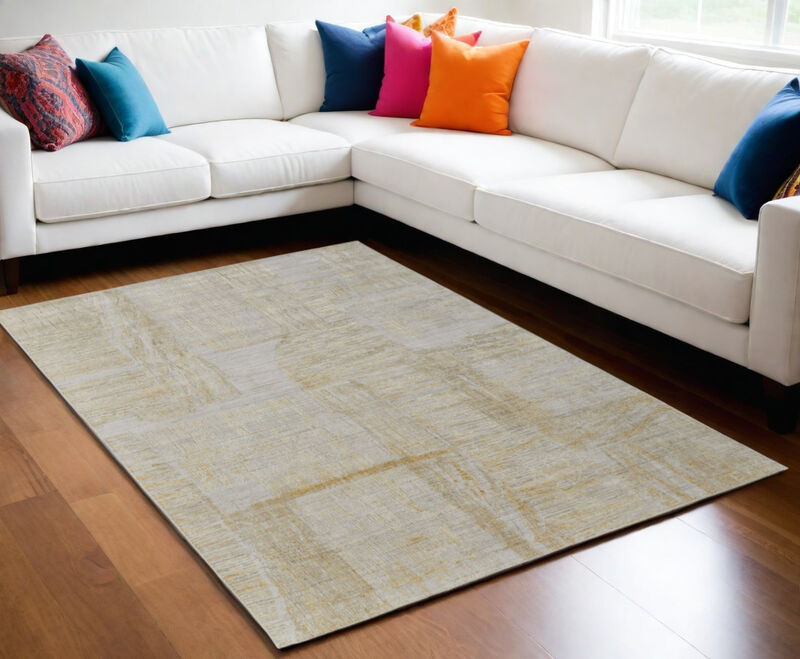 HomeRoots Abstract Hand Woven Area Rug image number 1