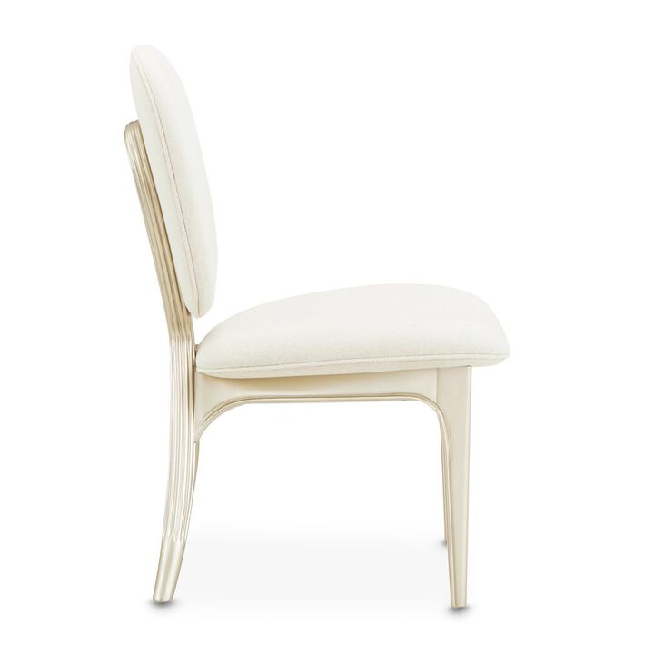 Michael Amini Camellia Field Vanity Chair - Caramel