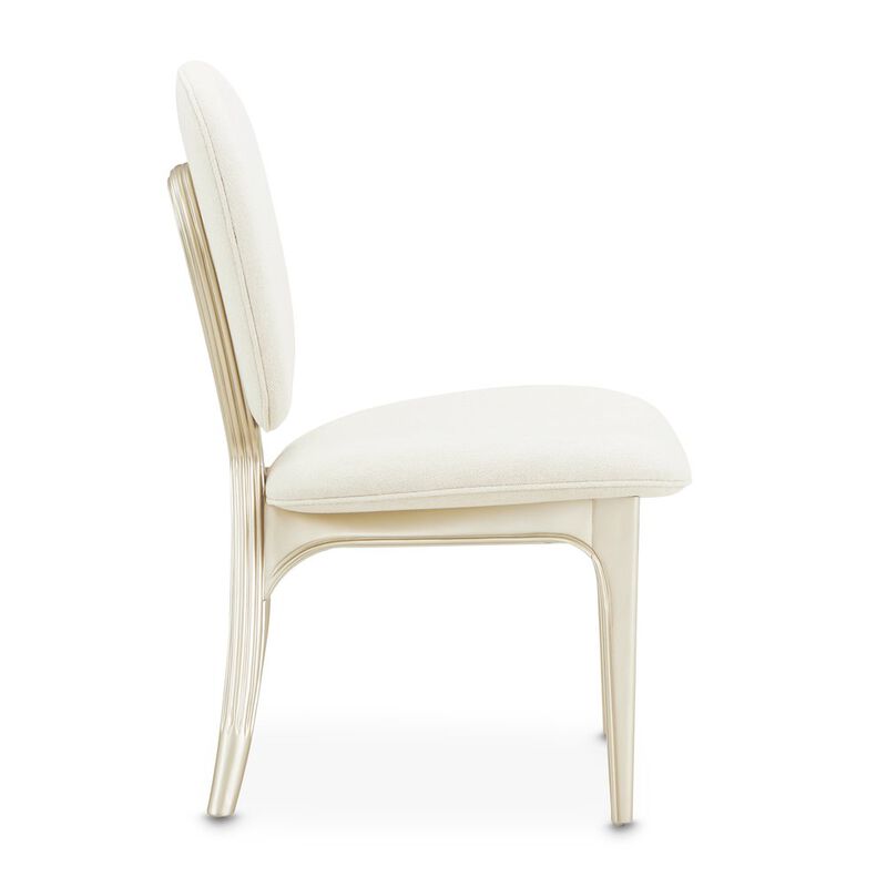 Michael Amini Camellia Field Vanity Chair - Caramel image number 1