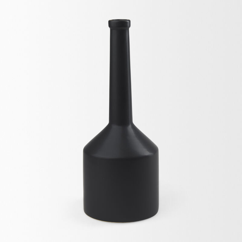 Burton Matte Black Jug Vase