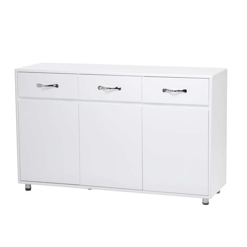 Wood 52.56 in. Sideboard with 3 Drawers and 3 Doors