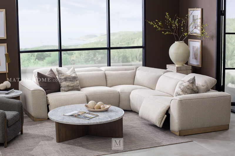 Becki Owens Sage 5-Piece Power Sectional