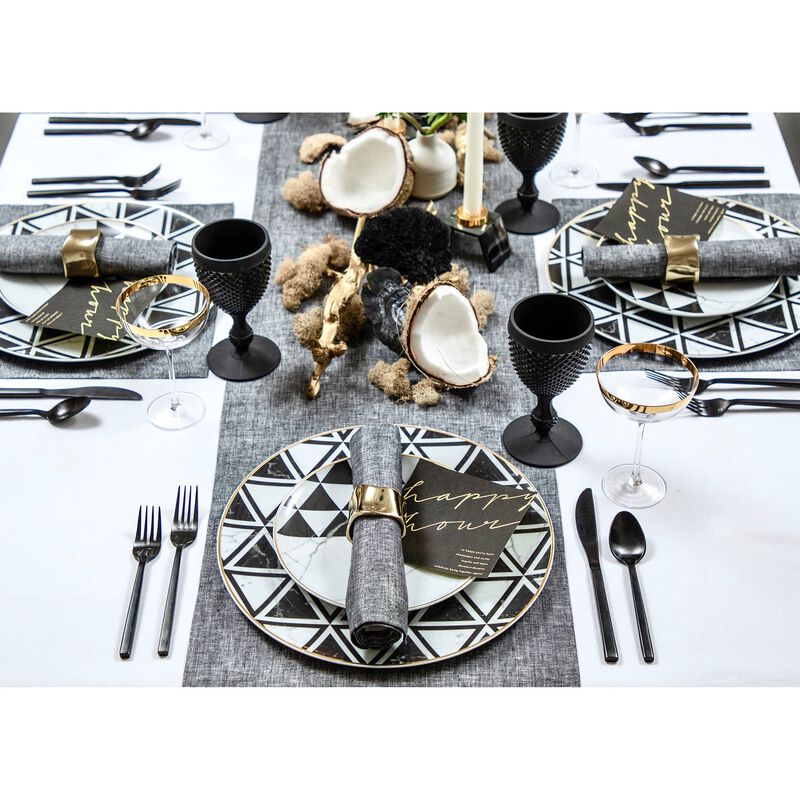 Linen Table Runner - Festive Plain