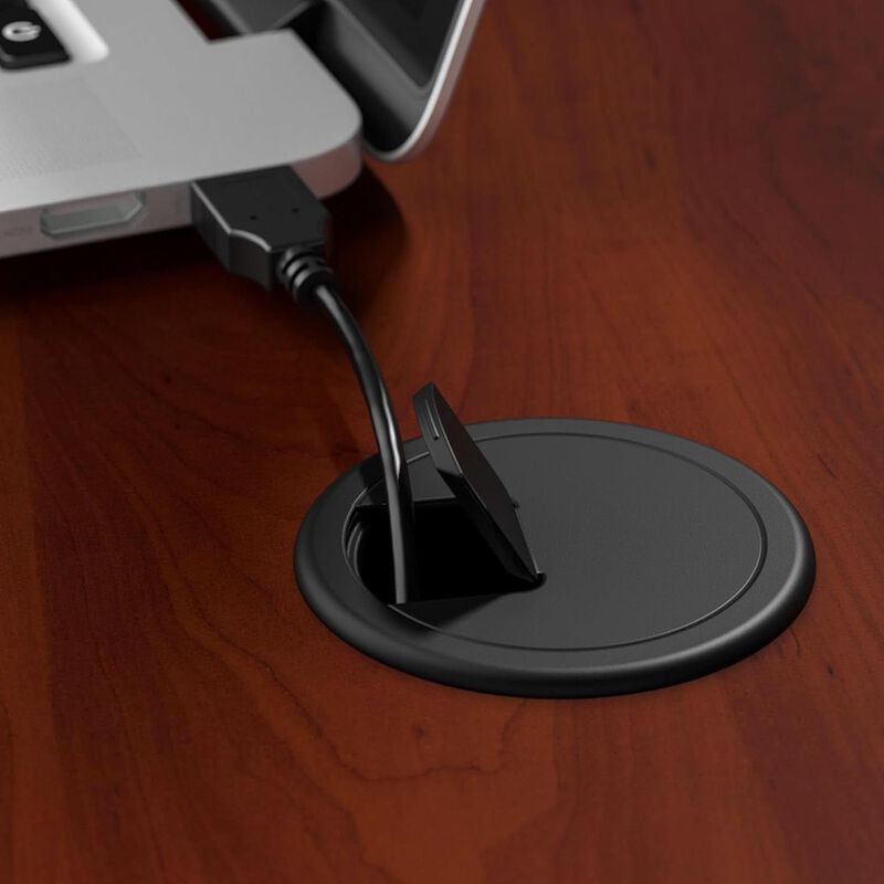 ShipItFurniture Series A 36W Desk, Hansen Cherry and Galaxy image number 5