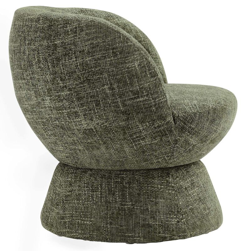 Vesta Chenille Fabric Upholstered Swivel Chair image number 3