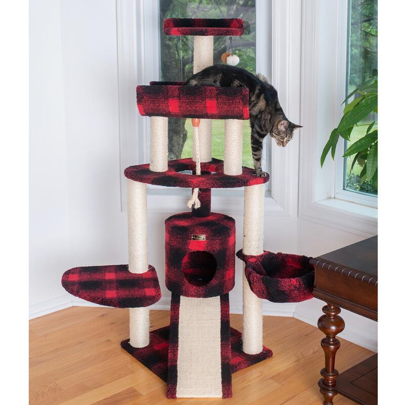 Armarkat Classic Real Wood Cat Tree Four Levels