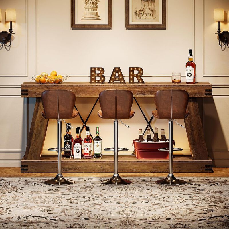 Tribesigns Farmhouse Wood Console Table image number 5