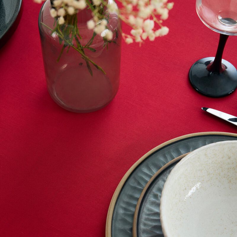 Cotton Linen Tablecloth - Dru - Cotton Linen Plain image number 2