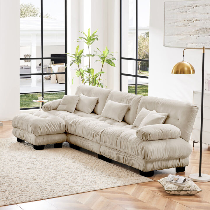 Teftor Oversized L-Shaped Cloud Sectional
