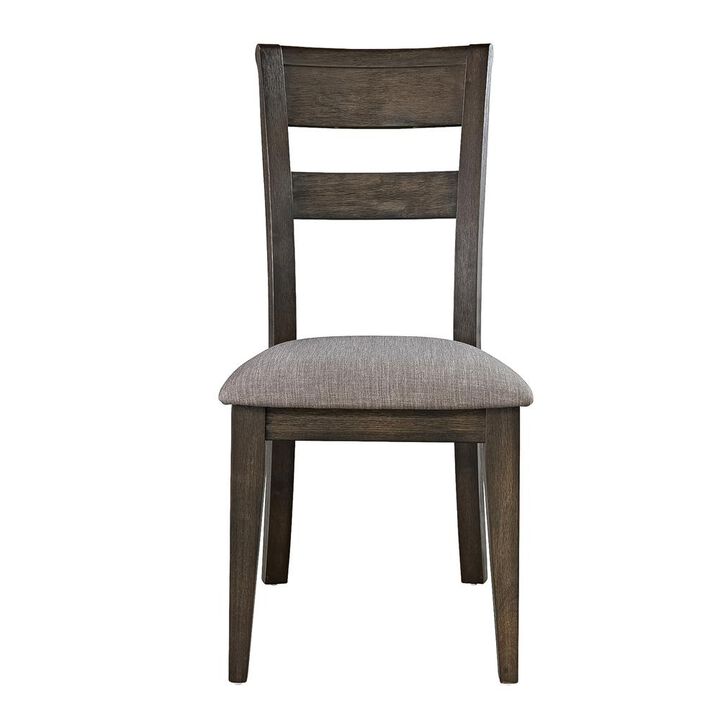 Liberty Furniture Double Bridge Splat Back Side Chair (RTA)-Set of 2 in Dark Chestnut