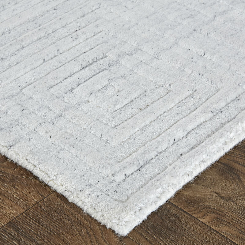 Redford 8670F White/Silver 2' x 3' Rug image number 4