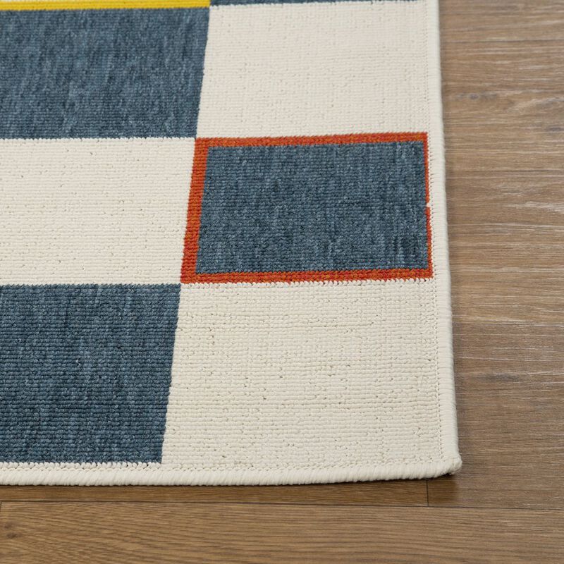 LR Home Mapa Durable Performance Area Rug Outdoor