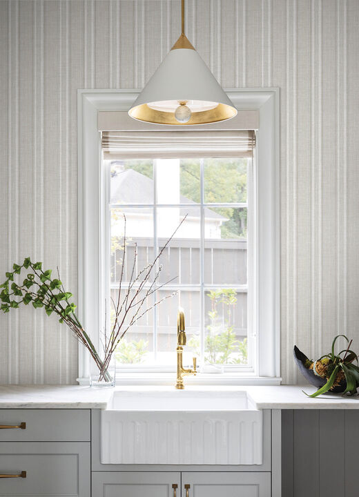 Ayanna Neutral Striped Wallpaper