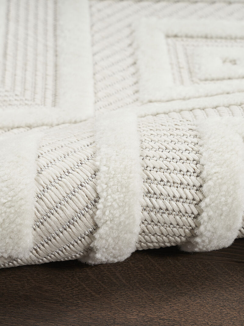 Versatile NRV01 Ivory/White 6' x 9' Rug