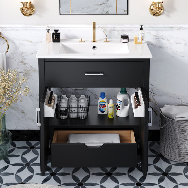 Merax Bathroom Vanity with Ceramic Sink