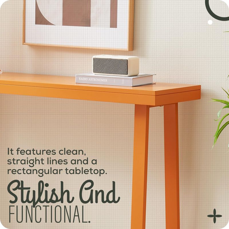 Kings Brand Furniture Claude Narrow Console Table Perfect for Sofa Table, Entryway Table