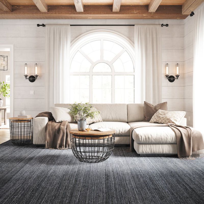 Jofran Global Archive Nested Storage Solid Wood and Metal Basket End Tables (Set of 2)