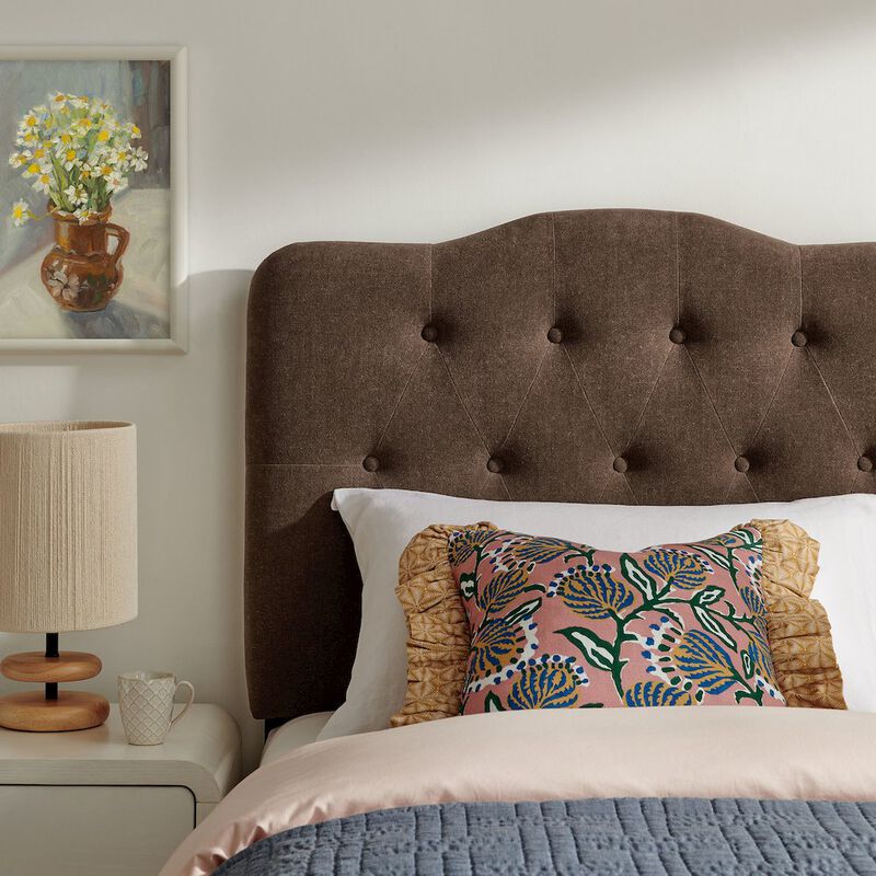 Annabel Premium Linen Blend Twin Headboard image number 7