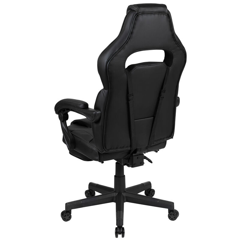 X40 Gaming Chair Racing Ergonomic Computer Chair with Fully Reclining Back/Arms, Slide-Out Footrest, Massaging Lumbar - /