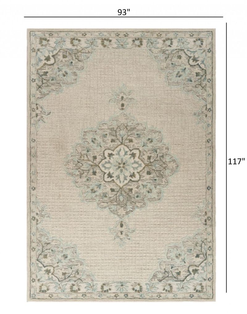 HomeRoots Wool Handmade Area Rug image number 3