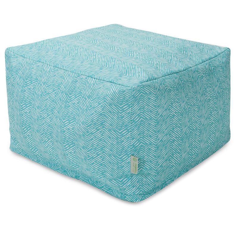 Majestic Home Goods Ottoman Pouf South West Teal