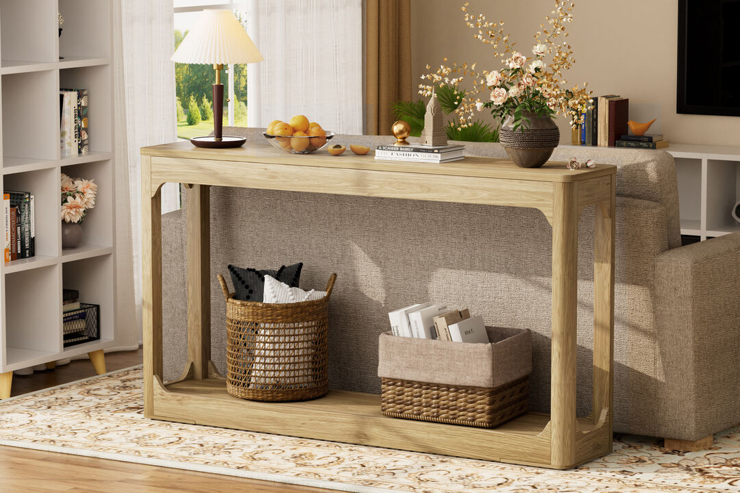 Nulvud wood console table