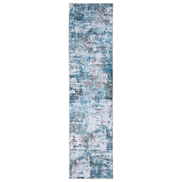 HomeRoots Abstract Distressed Runner Rug