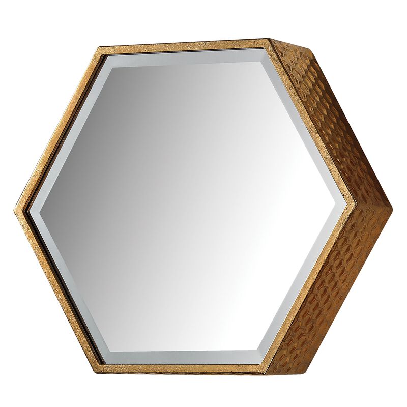 Hexagonal Wall Mirror Set of 5