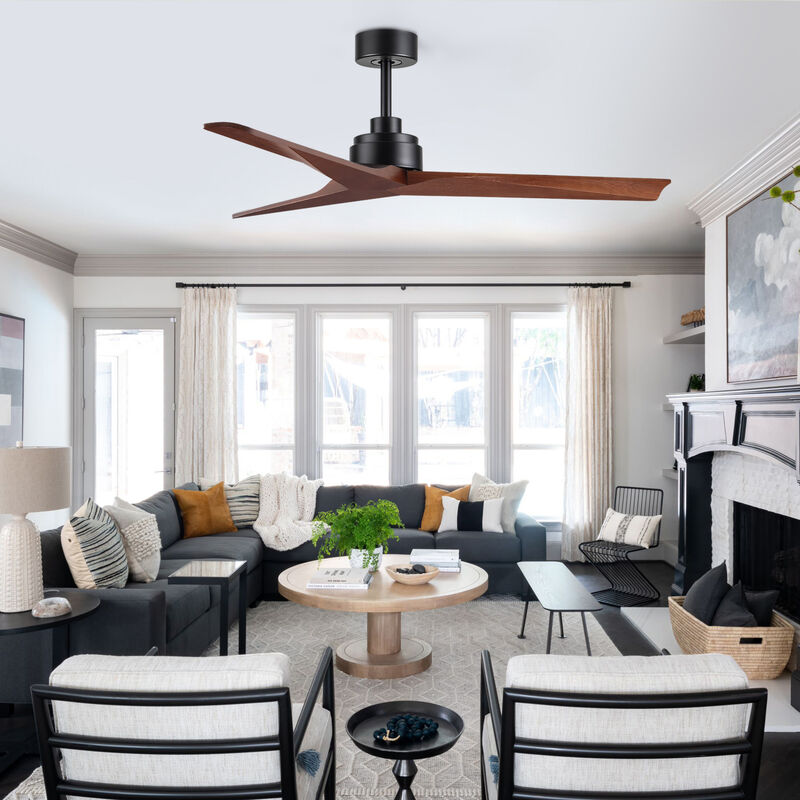 ELEMENT ACE Low Profile Reversible Ceiling Fan with Energy Efficient DC Motor, Remote Control for Medium Size Residential and Commercial Spaces image number 5