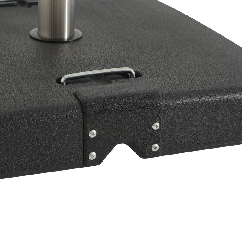 Christopher Knight Home Figi Outdoor 119 lb Concrete and Stainless Steel Square Umbrella Base image number 8