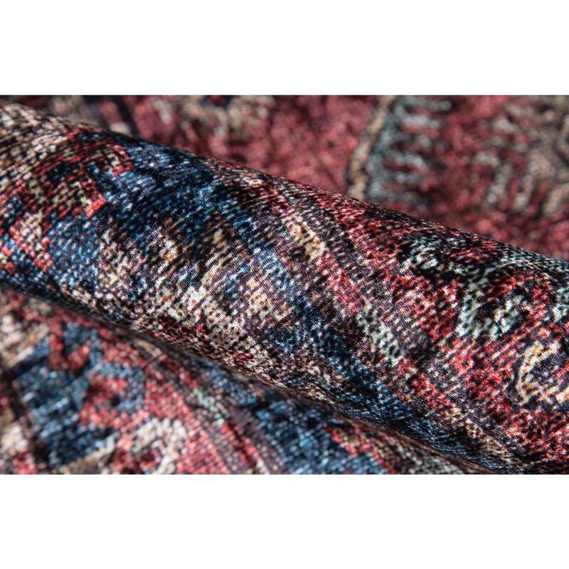 Momeni Traditional Rectangle Area Rug, Burgundy, 6' X 9'