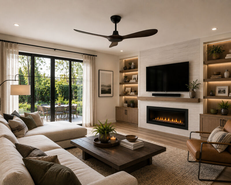 ENLIGHT 60" Smart DC Ceiling Fan, IP66 Outdoor/Coastal Rated, Matter Smart Home Integration, 3 Blades image number 4