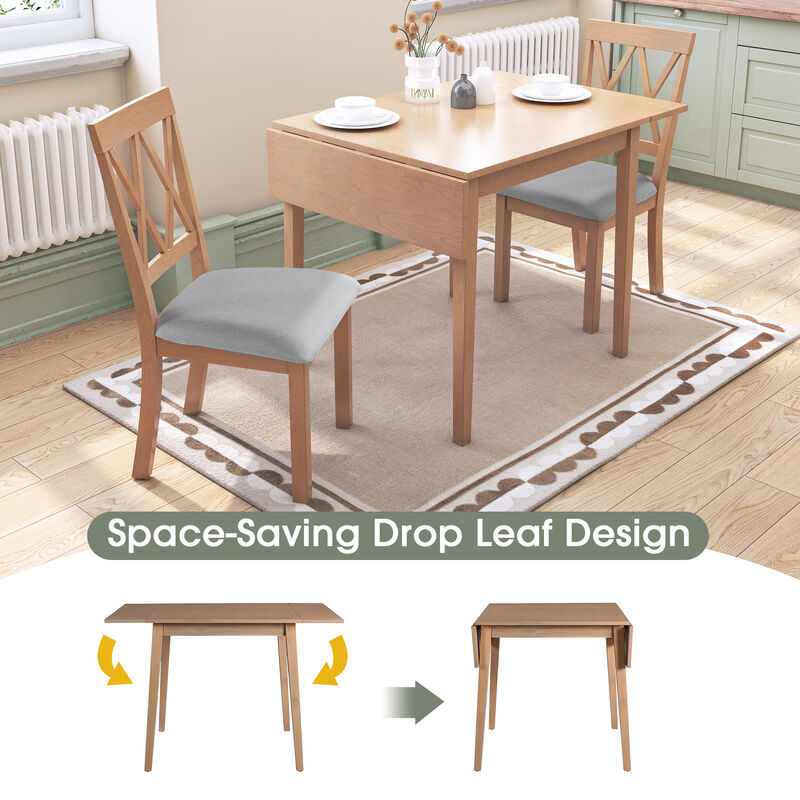 Merax Foldable Dining Table Set for Small Space