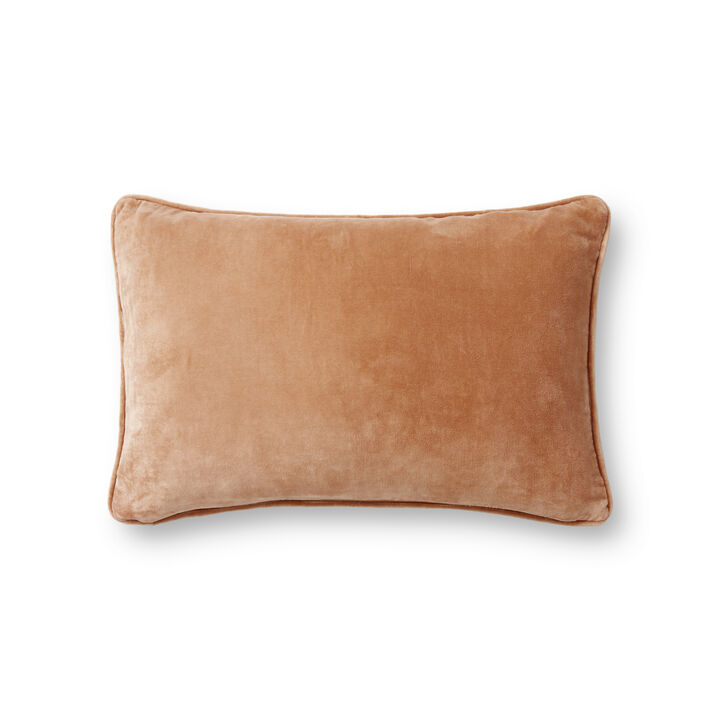 PMH1153 Peach 13"x21" Polyester Pillow by Magnolia Home by Joanna Gaines x Loloi