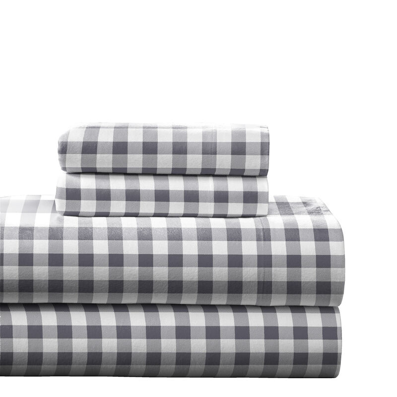 Pointehaven 180 GSM 100% Cotton Flannel Deep Pocket 4 pc Sheet Set