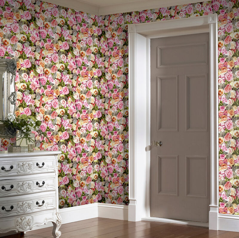 Deirdre Pink Floral Wallpaper image number 4