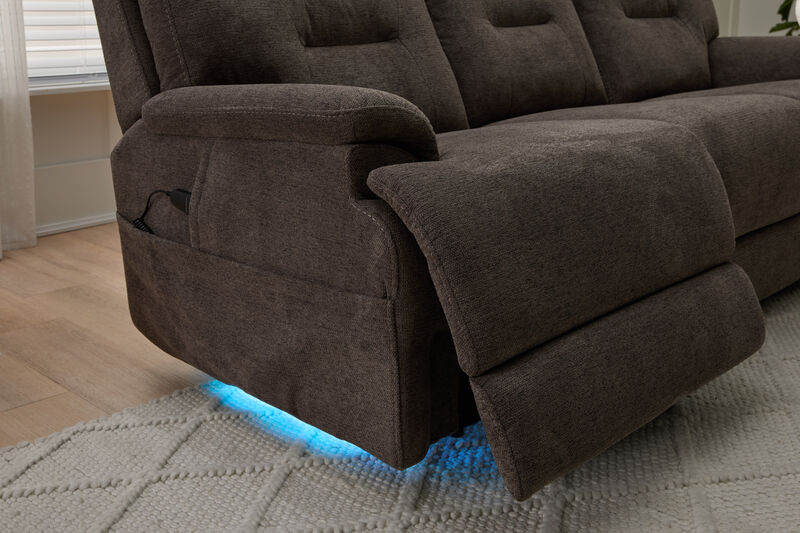 Zofa Umber Power Sleep Sofa