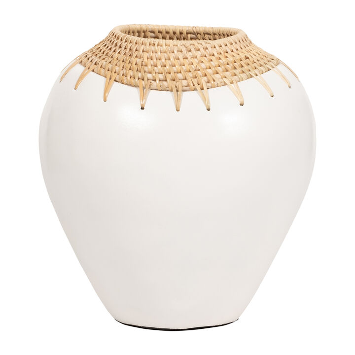 Terracotta 10"H Vase