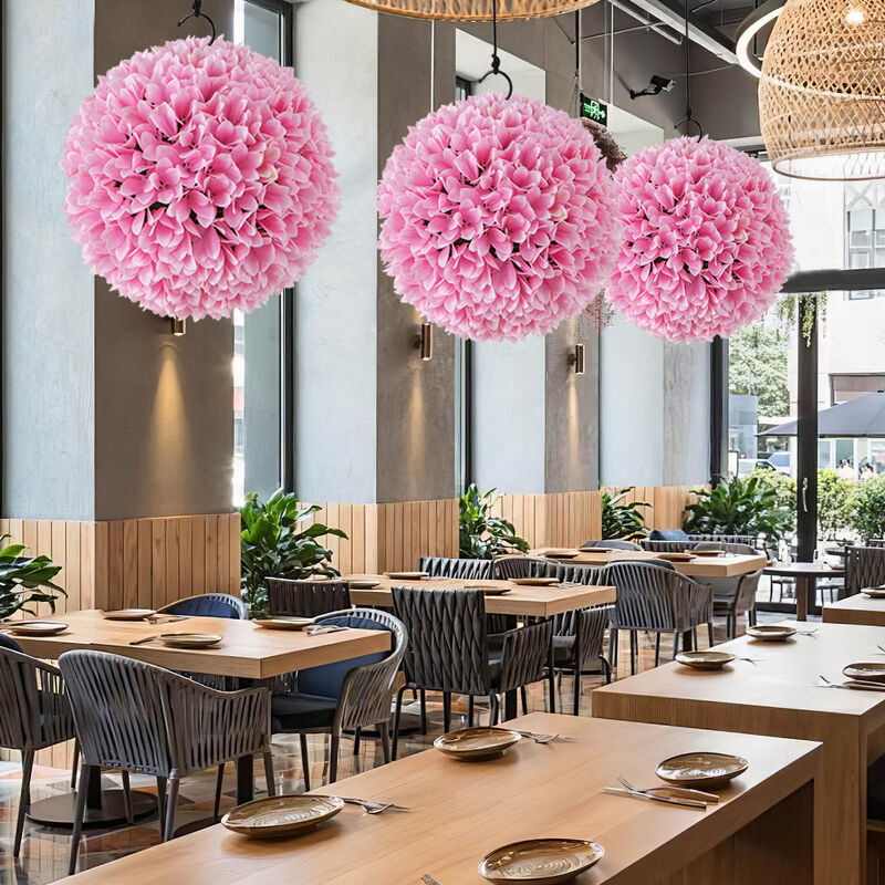 2-Piece Artificial Boxwood Topiary Balls for Faux Plant Decor in Home and Garden