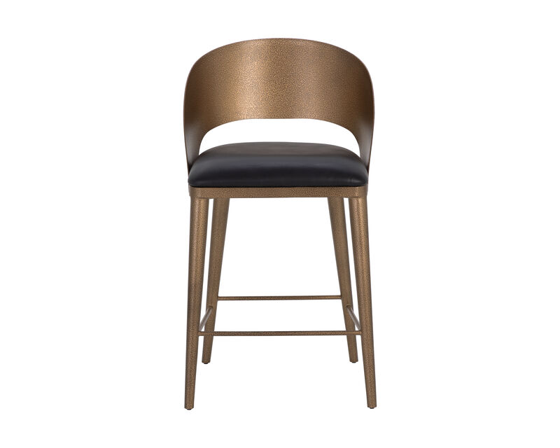 Dezirae Black Counter Stool
