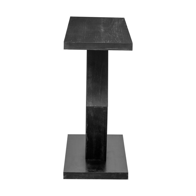 Merax Modern Entryway Table with Hollow Hexagon Leg Structure