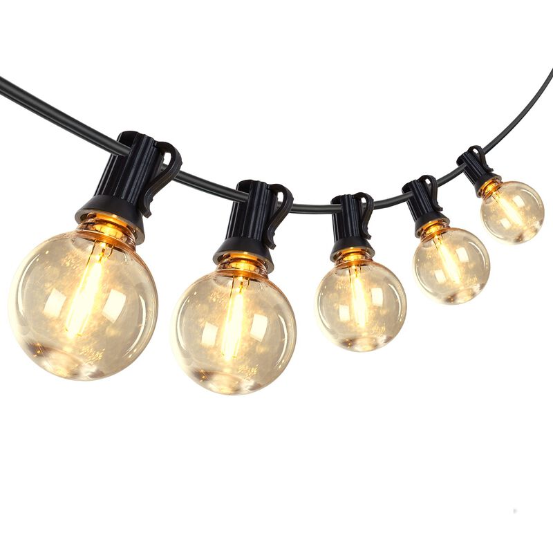 50-Light 98 ft. Outdoor Plug-in Integrated LED Edison String Light image number 0