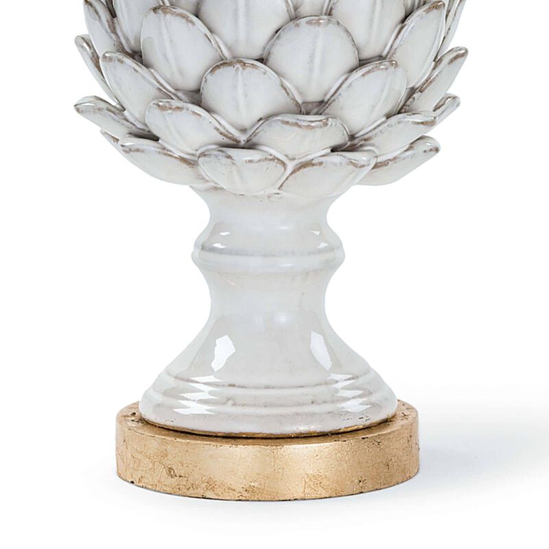 Leafy Artichoke Ceramic Table Lamp