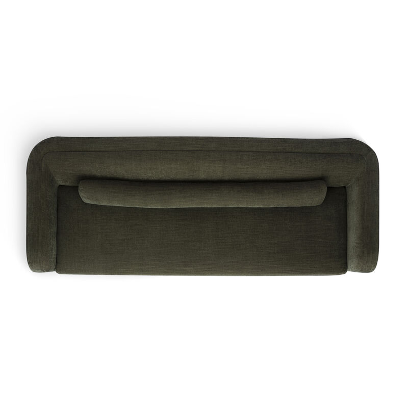 Camille Green Performance Linen Chenille Sofa image number 4