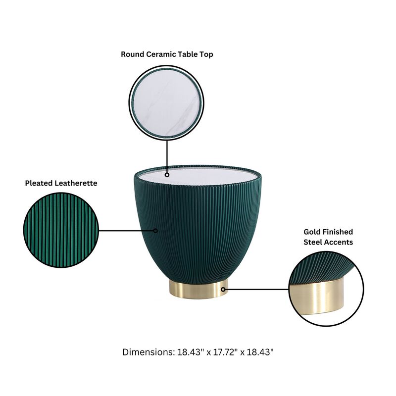 Anderson Green End Tables (Set of 2)